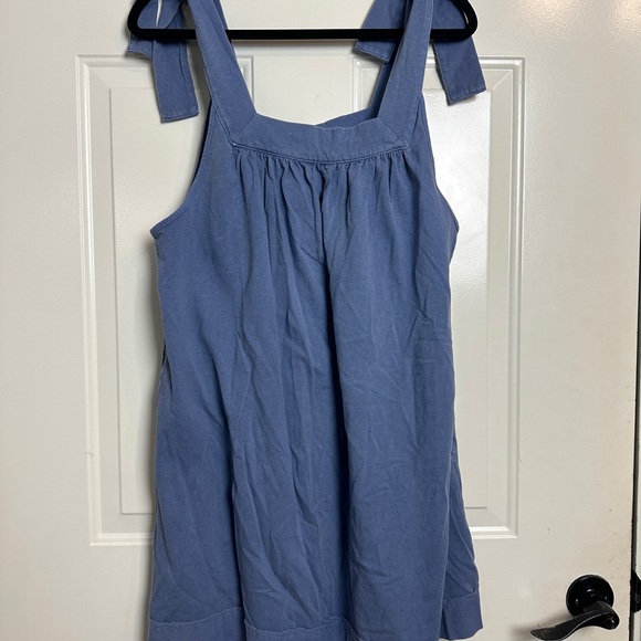 Free People Beach Blue Cover Up Dress Size Medium - Picture 4 of 5